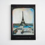 Fotografía de un cuaderno de CHB Art&Design abierto mostrando un cuadro titulado 'Des lieux et des hommes'.