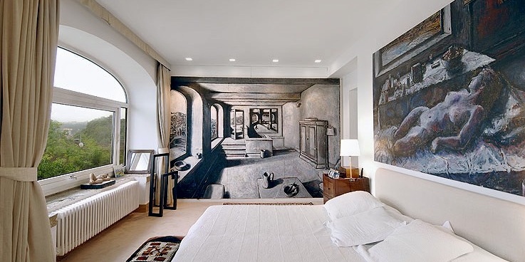 Armario ropero gris en habitación. jpg